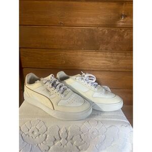 Puma Mens Caven Dime White/Cream/Tan  (384953 17) - Sz 9.5